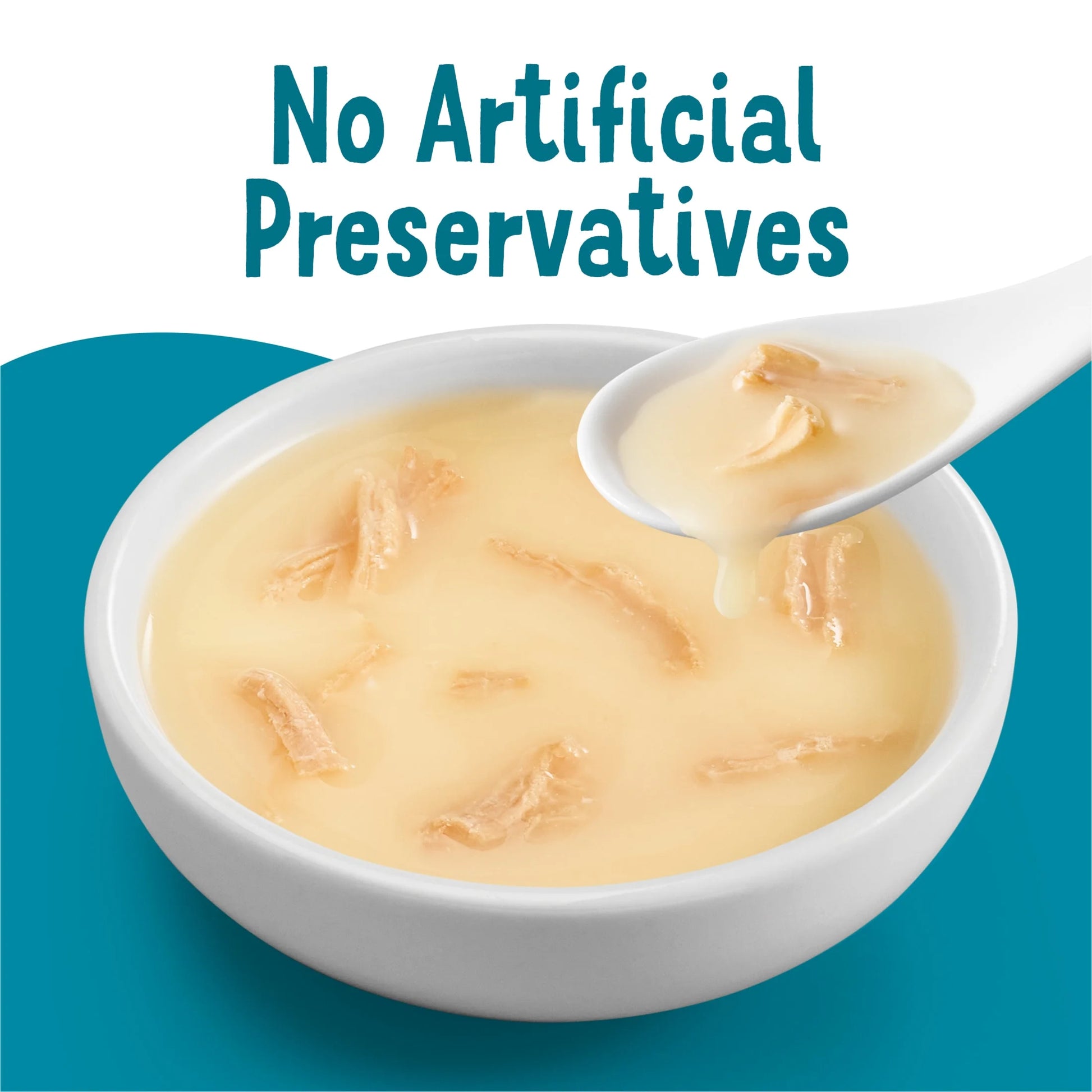 Purina  Lickable Cat Treats Lil' Bits ‘N Broth with Shredded Chicken Cat Food Toppers, 1.2 Oz Pouches (16 Count)