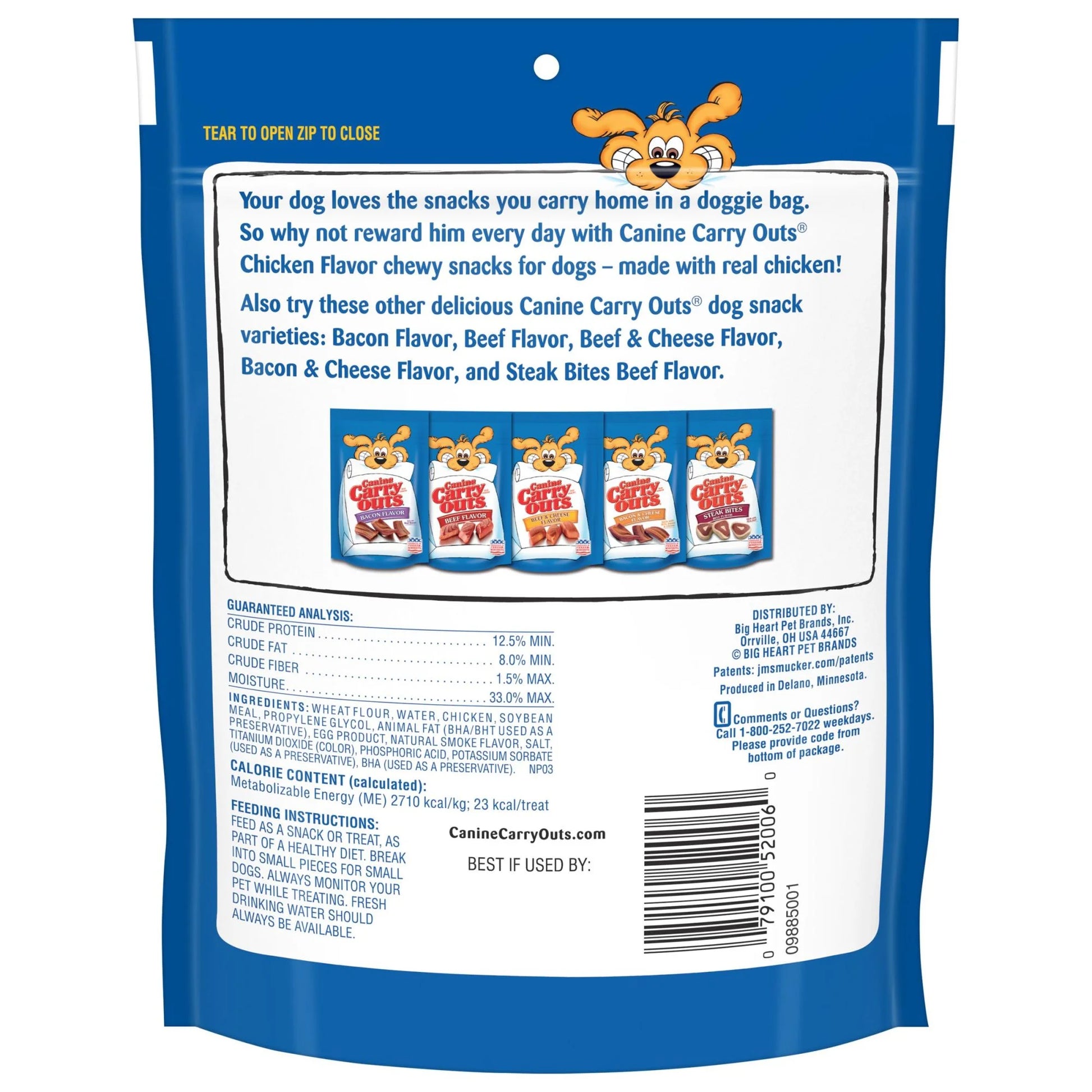 Chicken Flavor Dog Treats, 4.5 oz Package