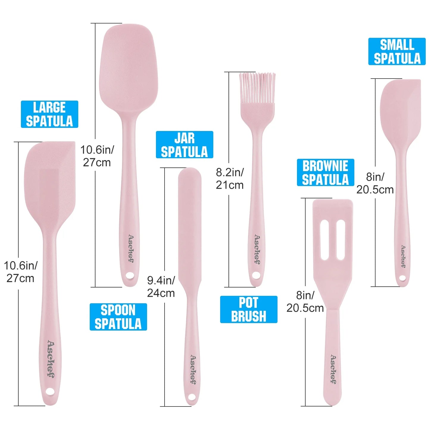 11In1 Silicone Baking Spatula Utensils Set, High Heat Resistant Non-Stick Rubber Spatula for Kitchen Cooking Baking Mixing