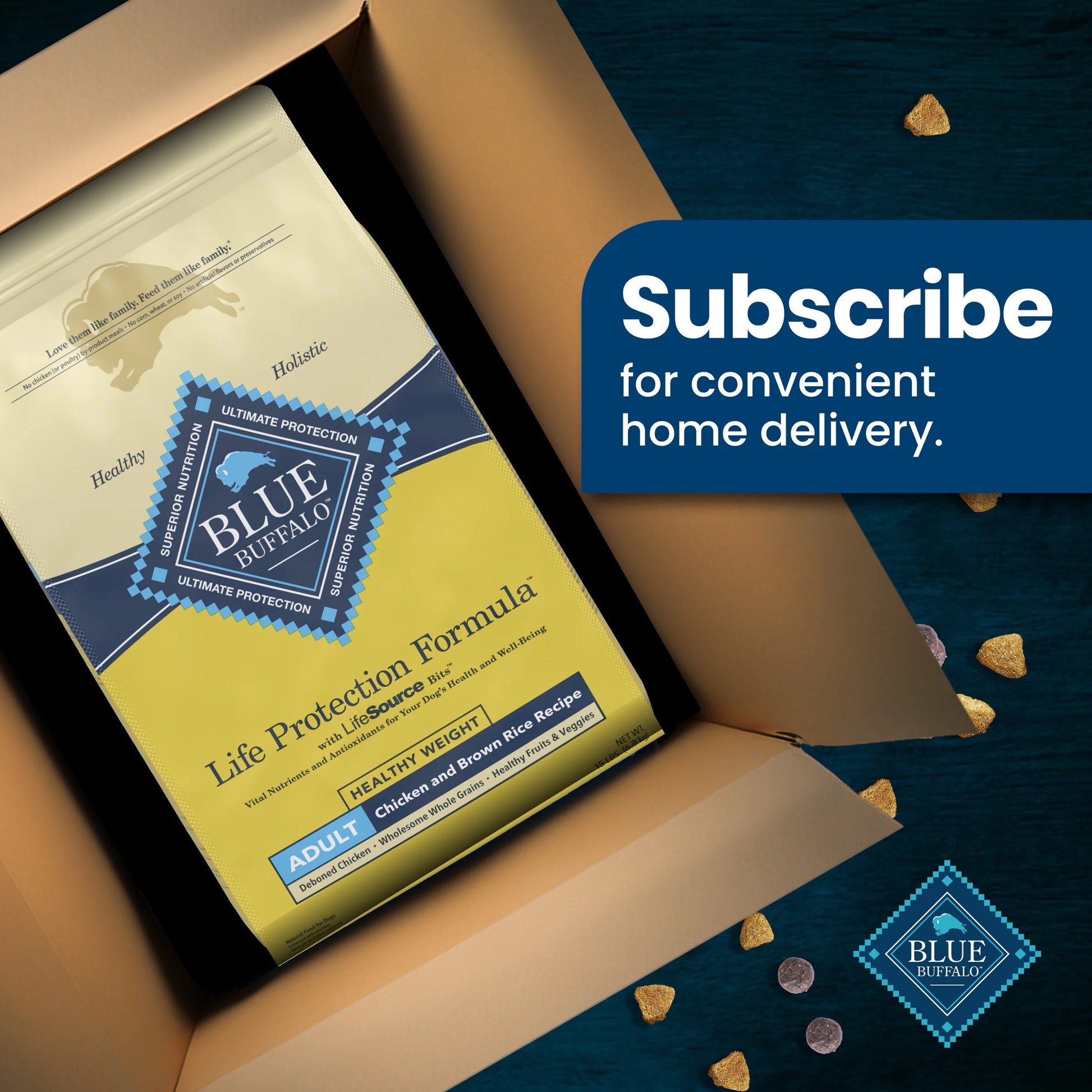 Life Protection Formula Healthy Weight Adult Dry Dog Food with Chicken, 15 lb Bag