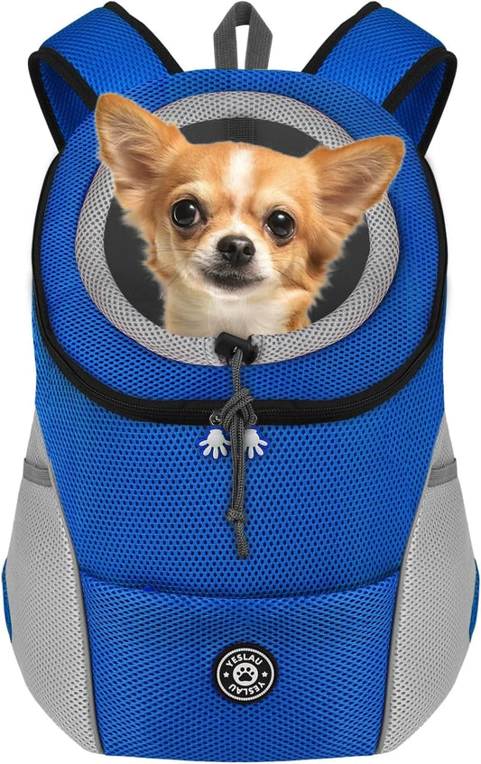 Pet Dog Carrier Backpack with Safety Reflective Strips for Outdoor Travel, Hiking, and Cycling for Dogs and Cats