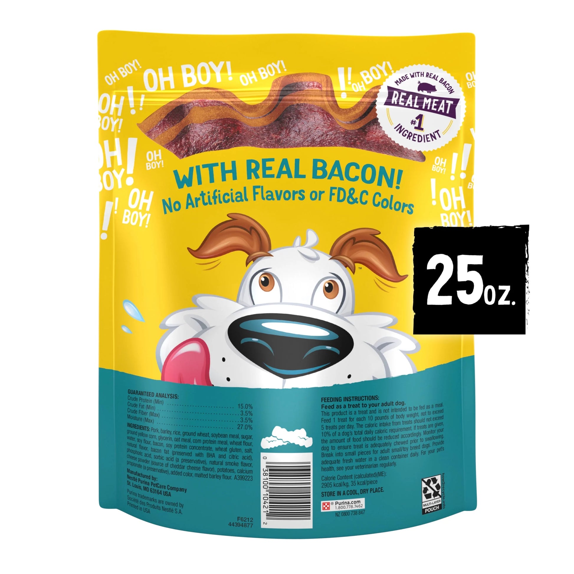 Purina  Loaded Bacon and Cheese Fries Flavor Dog Treats, 25 oz Pouch