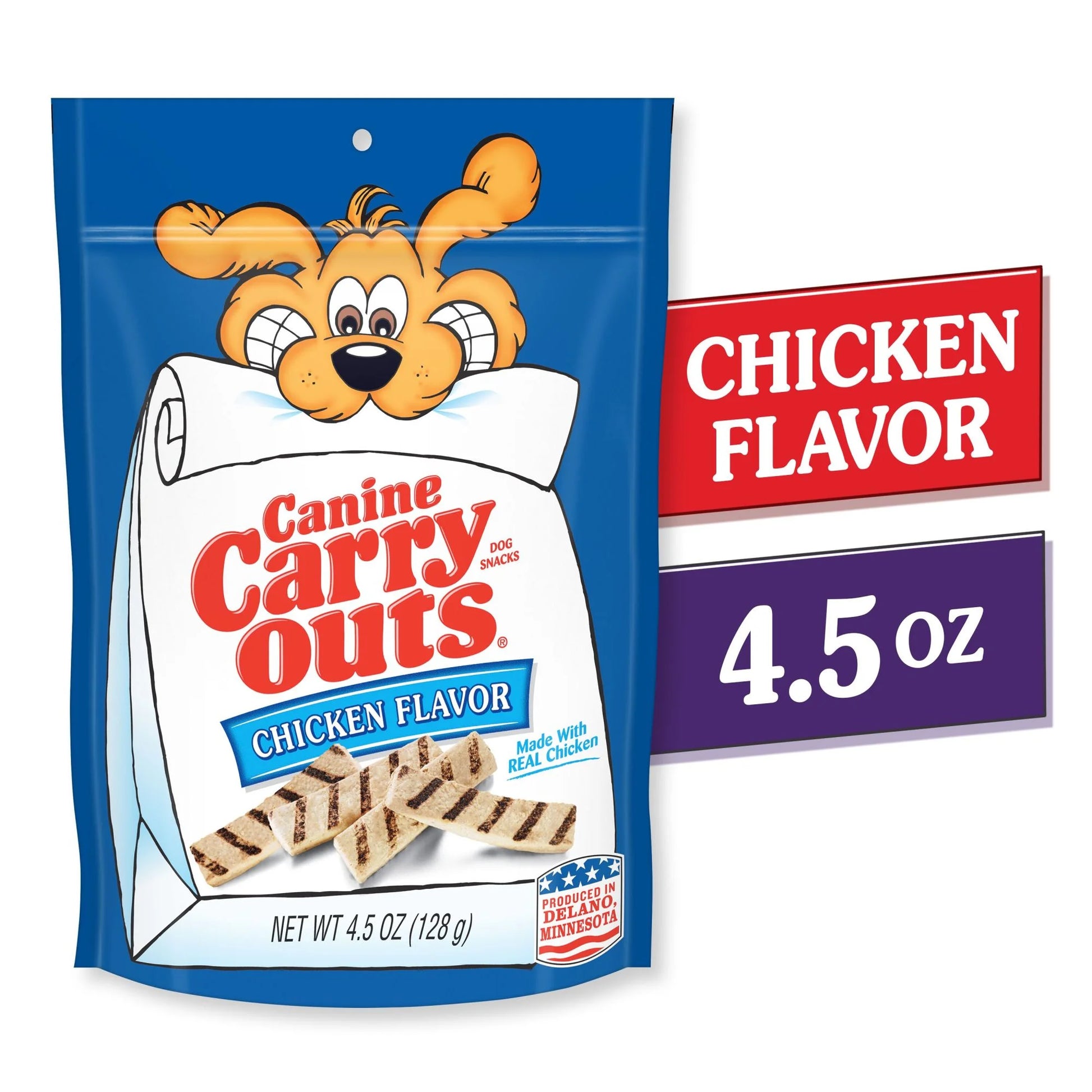 Chicken Flavor Dog Treats, 4.5 oz Package