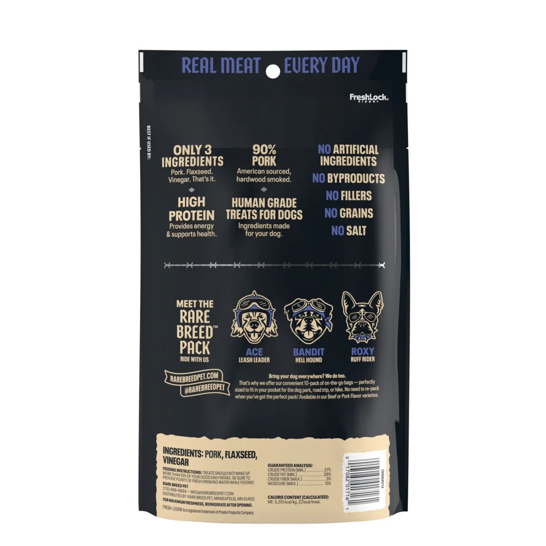 Pork Tender Meat Cuts Dog Treats, 12 Ounce