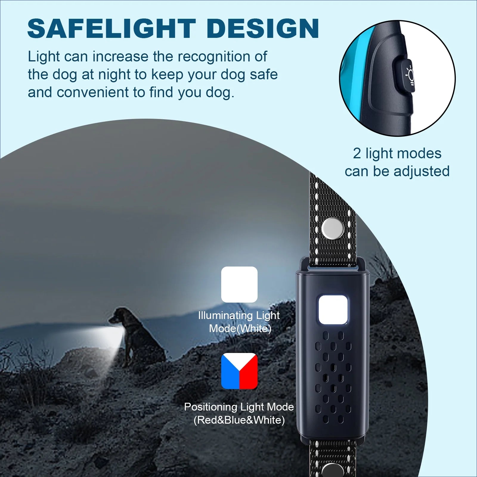 Dog Shock Collar - 4000FT Dog Training Collar with Remote Control for Small Medium Large Dogs, Beep (1-8) Vibration (1-16) Safe Shock (1-99) Modes and Flashing Light