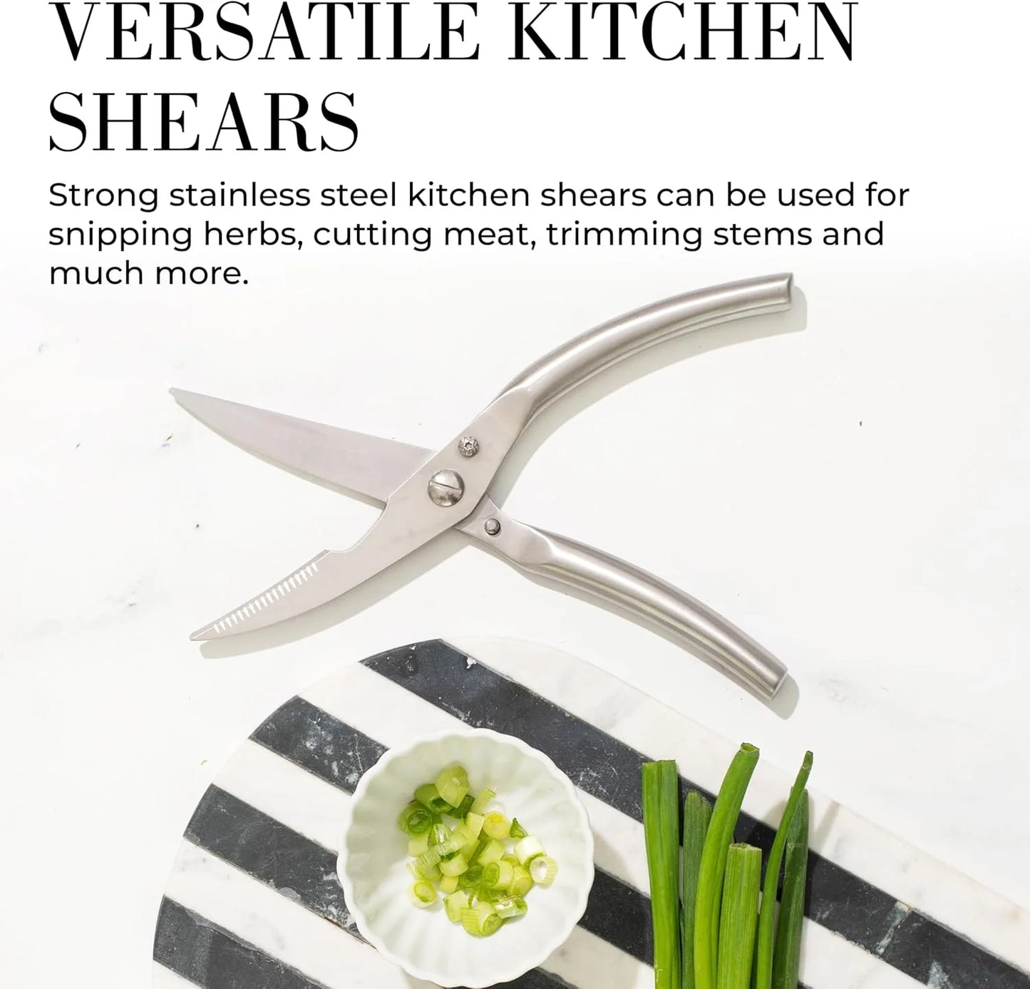 White Stainless Steel Knife Set with Walnut Block with Sharpener