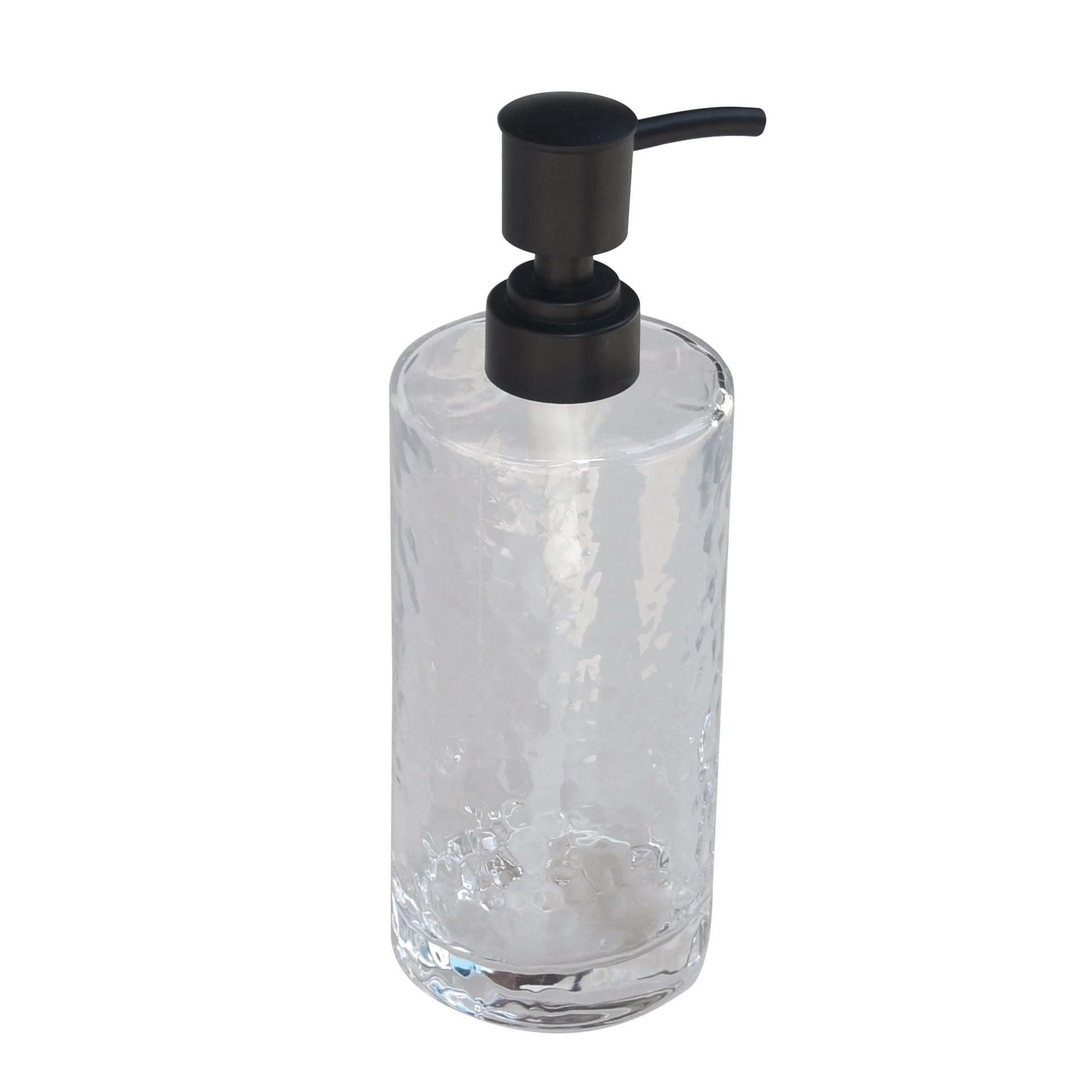 Hammered Glass Soap Pump