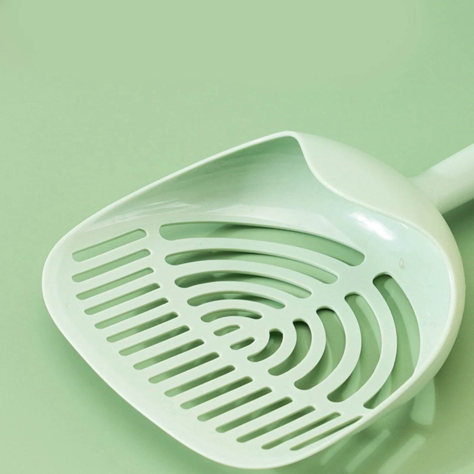 Long Handled Cat Litter Fine Hole Cat Poop Shovel Large Cat Litter Rabbit Hole Foods Cat Attract Additive Bags Pretty Kitty Litter Cat Litter Toilet Small Pet Litter Pellets Cat Garbage,Green