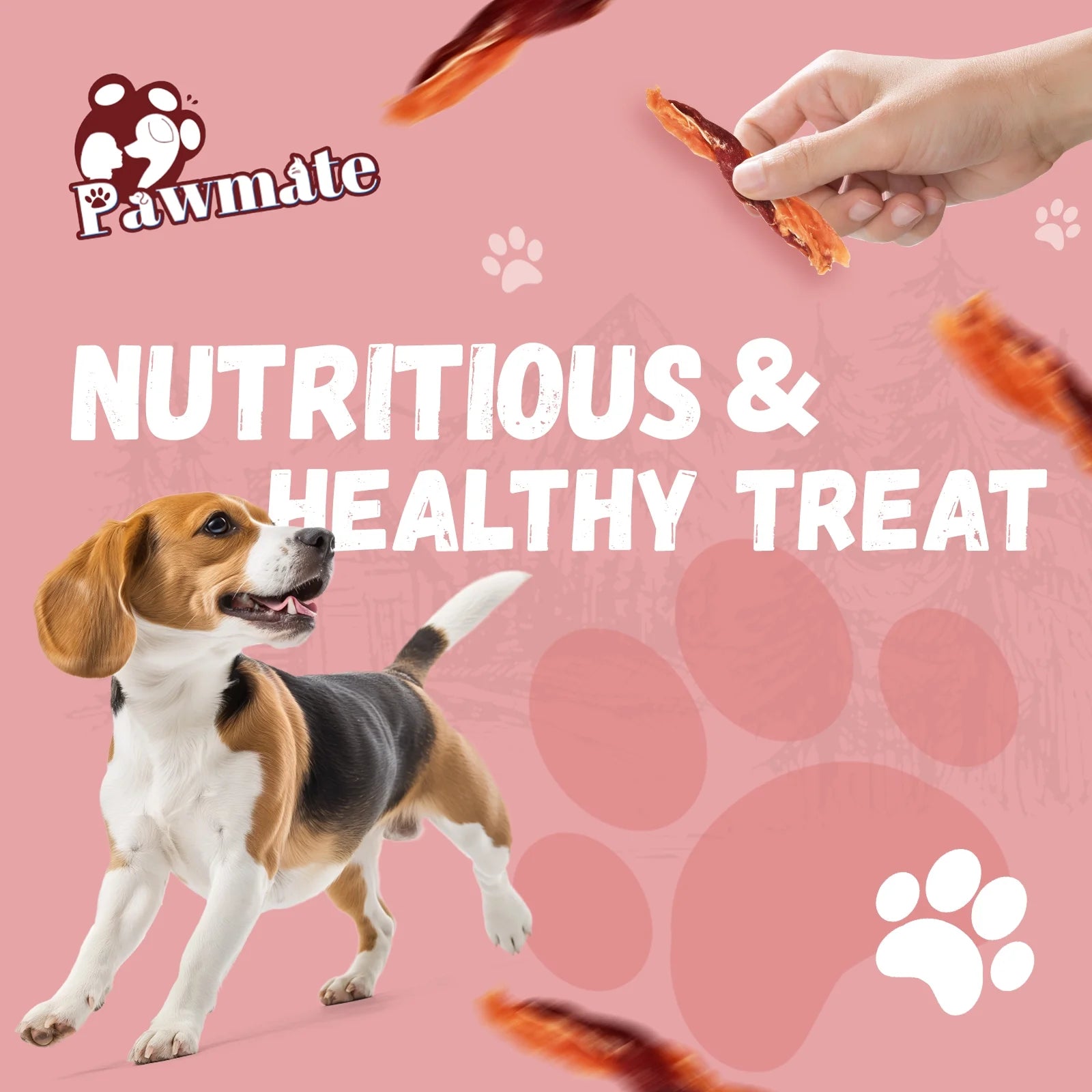 Premium Chicken, Duck, and Cod Jerky Dog Treats - Pure Meat Snacks for All Dogs, 28-29 Count