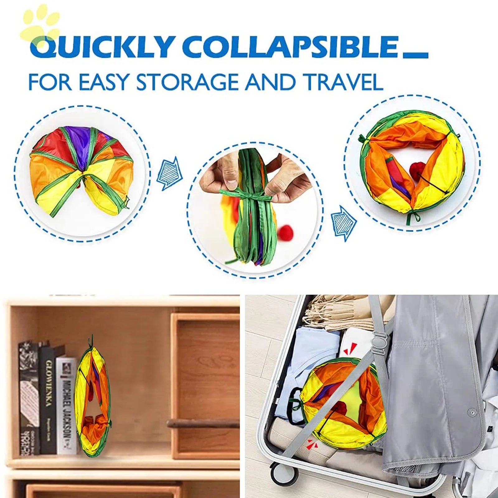 Cat Toys Tunnels Collapsible Pets Cat Jungle Tunnels Kitty Toys Balls