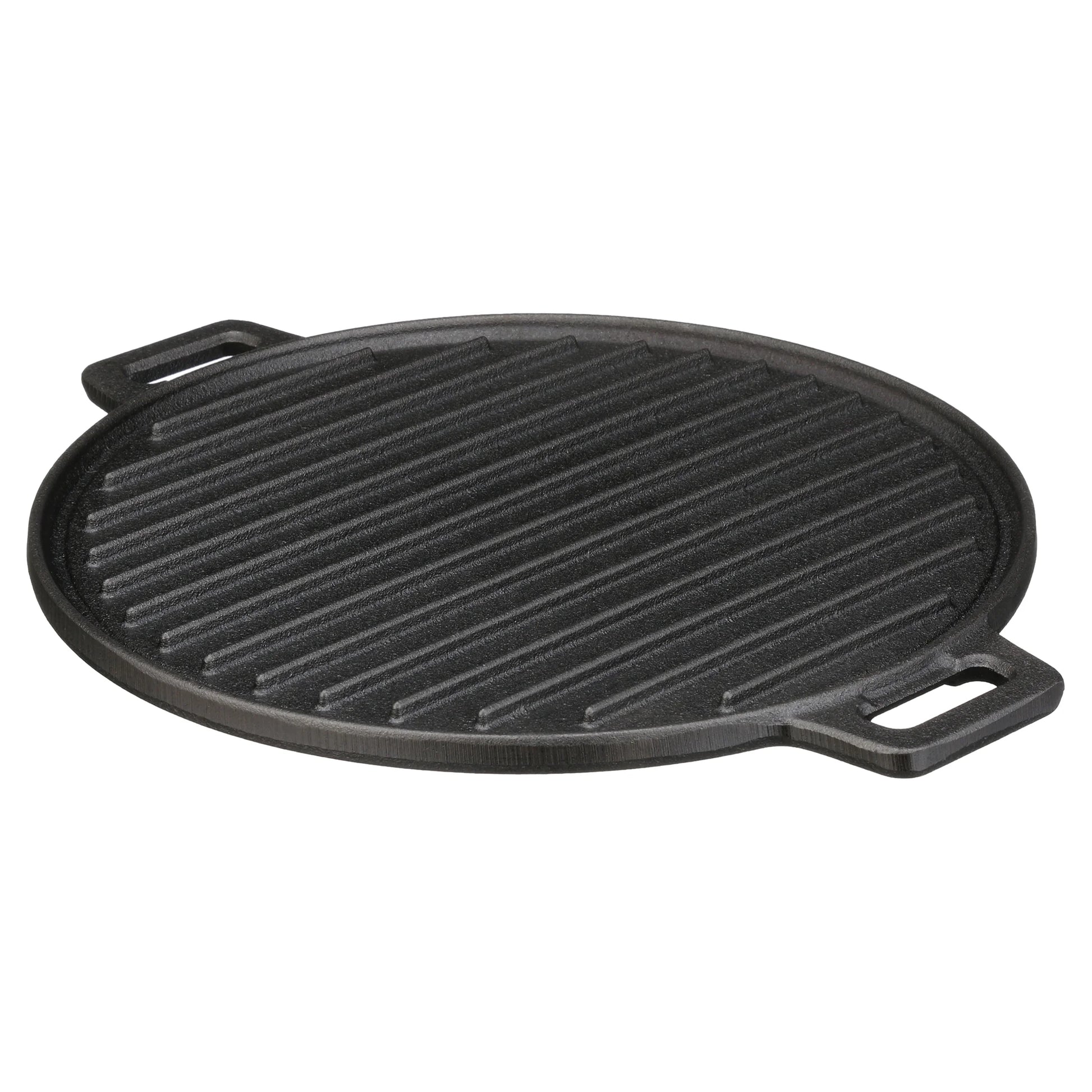 4-Piece Cast Iron Skillet Set with Handles and Griddle, Pre-Seasoned, 6", 10.5", 11"