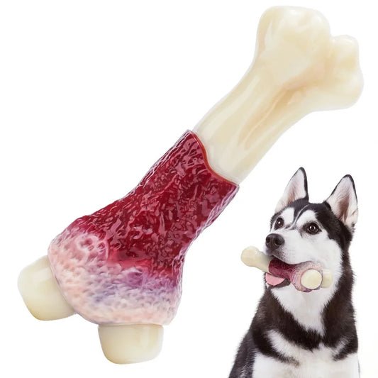 Indestructible Dog Chew Toys for Aggressive Chewers, Durable Non-Toxic Nylon Bone for Small, Medium, and Large Breeds, Designed to Alleviate Boredom