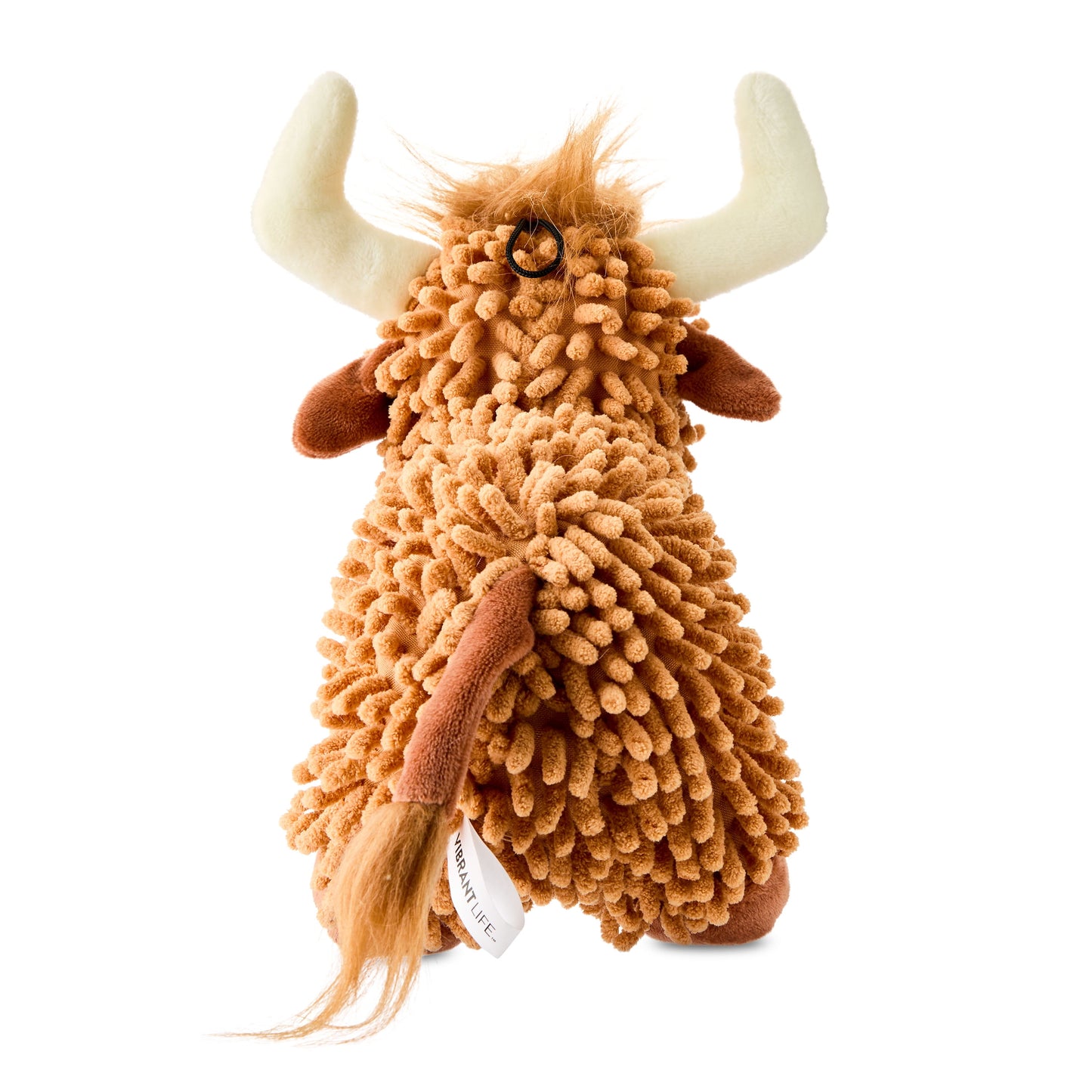 Highland Cow, Floppy Plush Dog Toy, Brown
