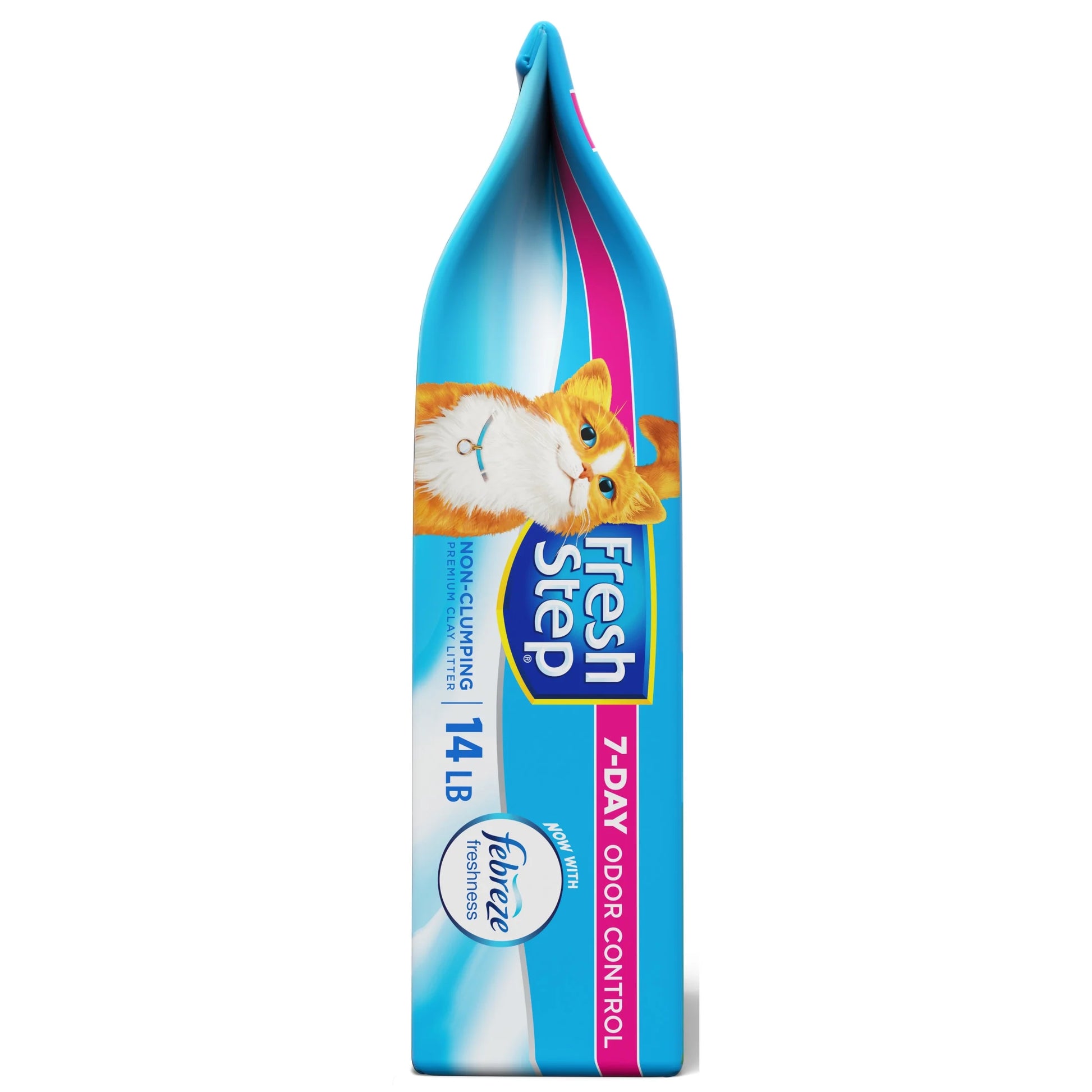 Non-Clumping Scented Premium Cat Litter with Febreze Freshness, 14 Lbs