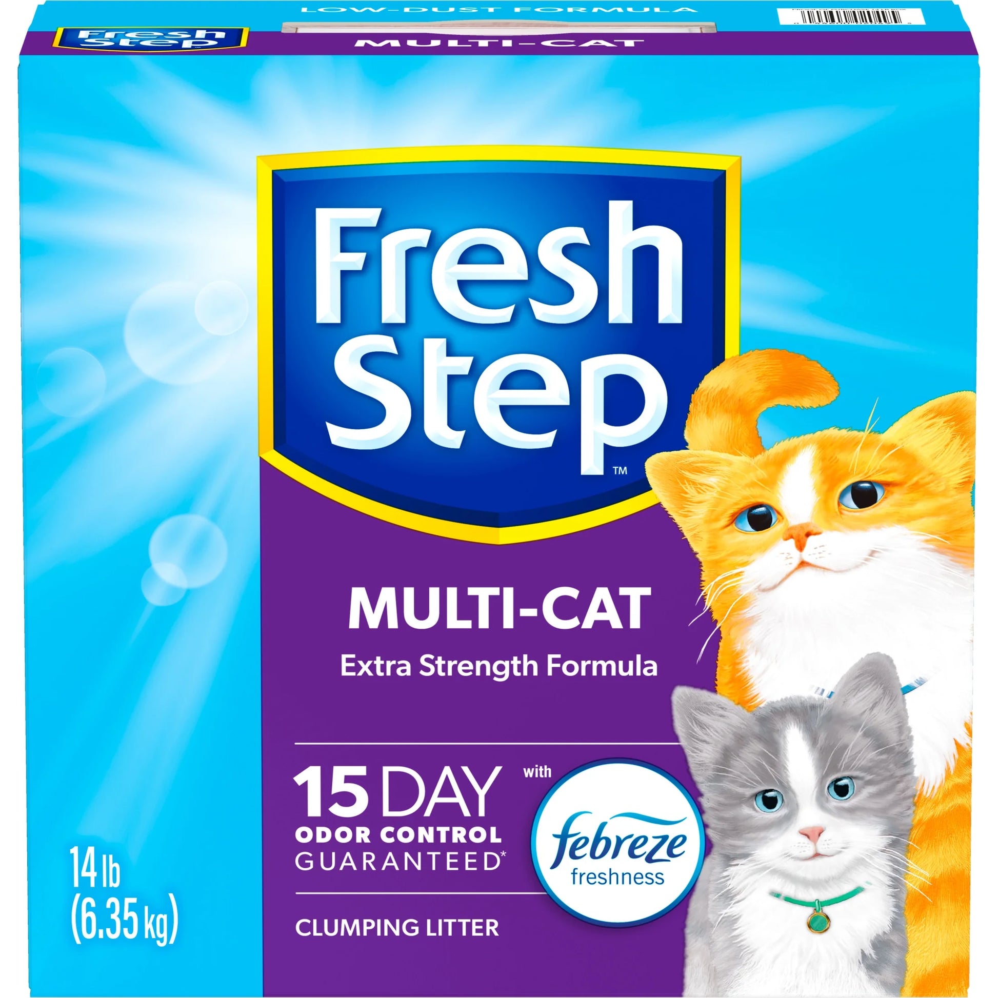 Multi-Cat Scented Clumping Cat Litter with the Power of Febreze, 14 Lbs