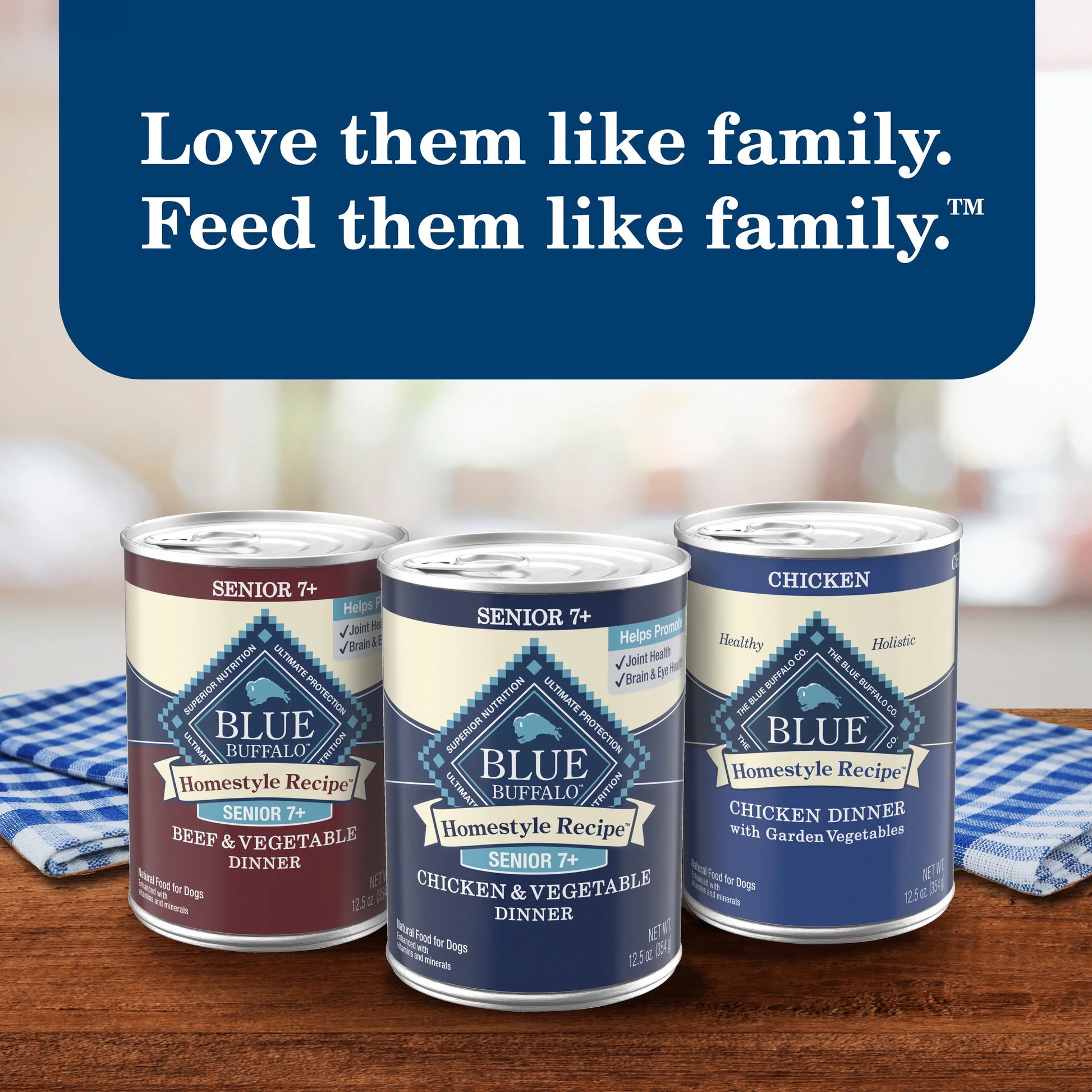 Homestyle Recipe Senior Wet Dog Food Variety Pack, Natural Ingredients, Beef and Chicken Dinner, 12.5-Oz Cans (3 of Each Flavor)