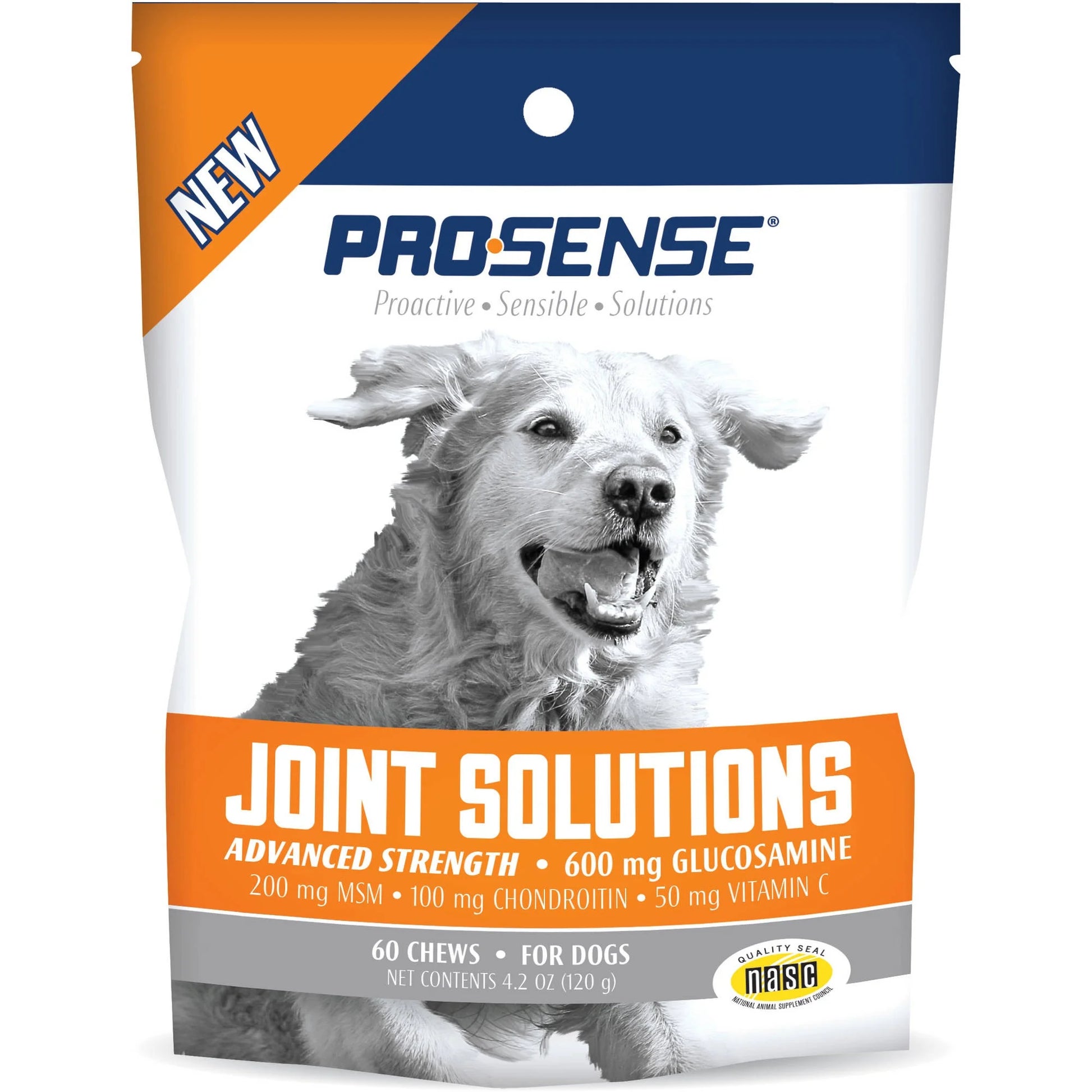 Hip and Joint Solutions for Dogs, Advanced Strength Glucosamine Chews, 60 Count