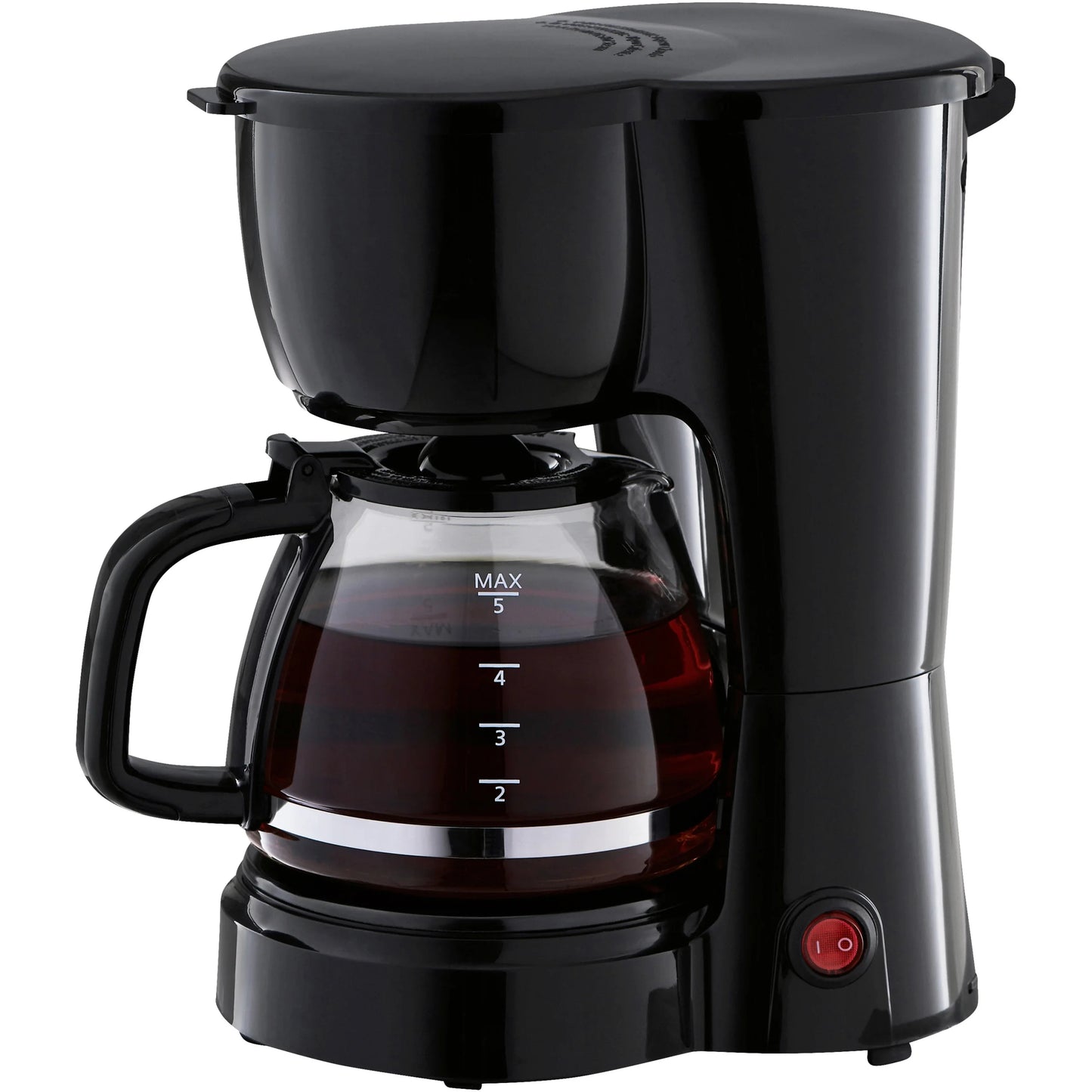 5-Cup Drip Coffee Maker Black, New