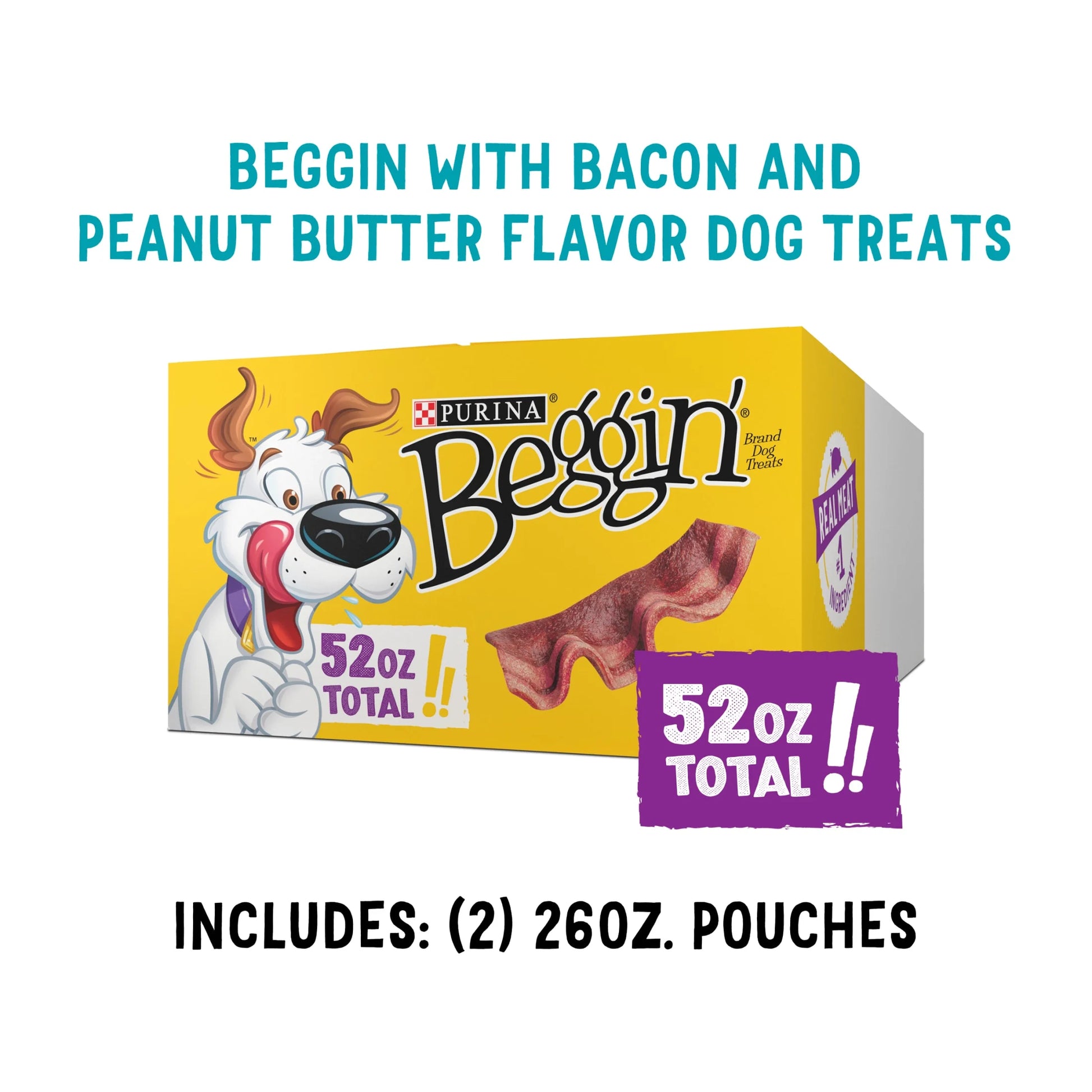 Purina  Strips Bacon and Peanut Butter Flavor Dog Treats