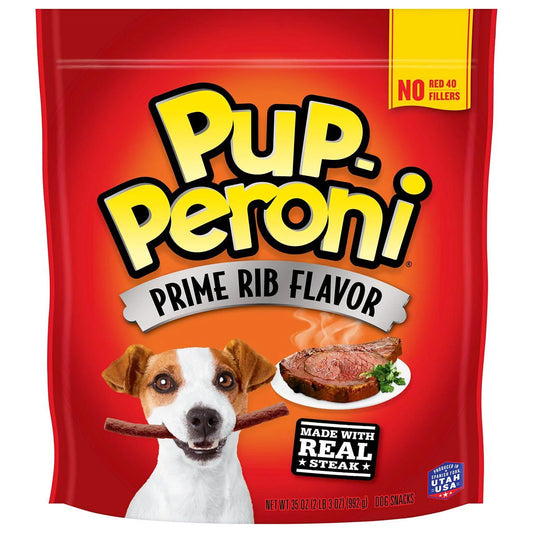 Prime Rib Beef Flavor Dog Treats, 35 Ounce Package