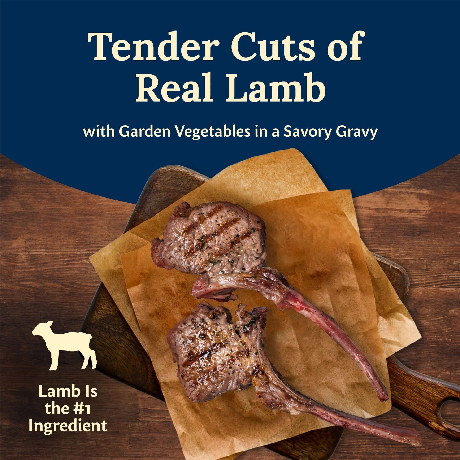 Delectables Natural Wet Dog Food Topper, Lamb Flavor, 3 oz