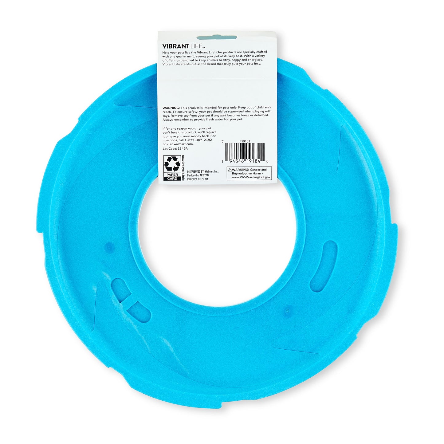 Neon Fetch and Play Buddy Dog Toy, Chew Level 2, 9"