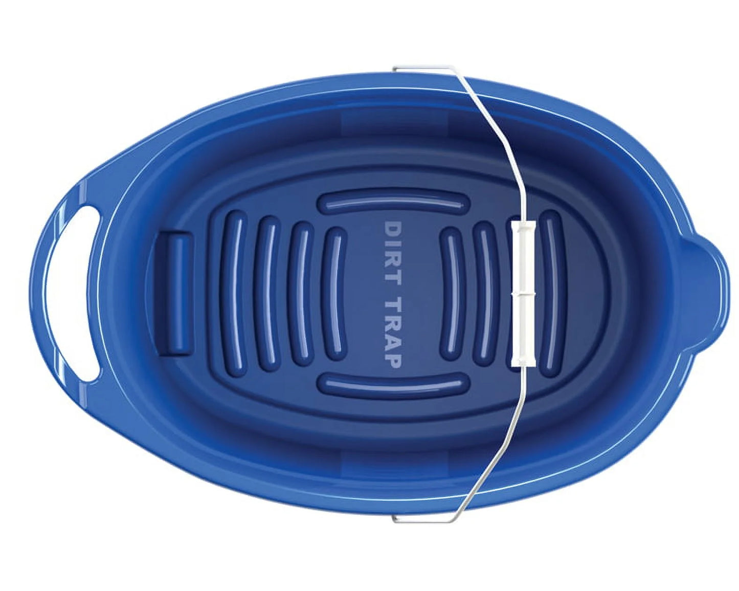 Plastic 12-Quart Oval Bucket, Blue