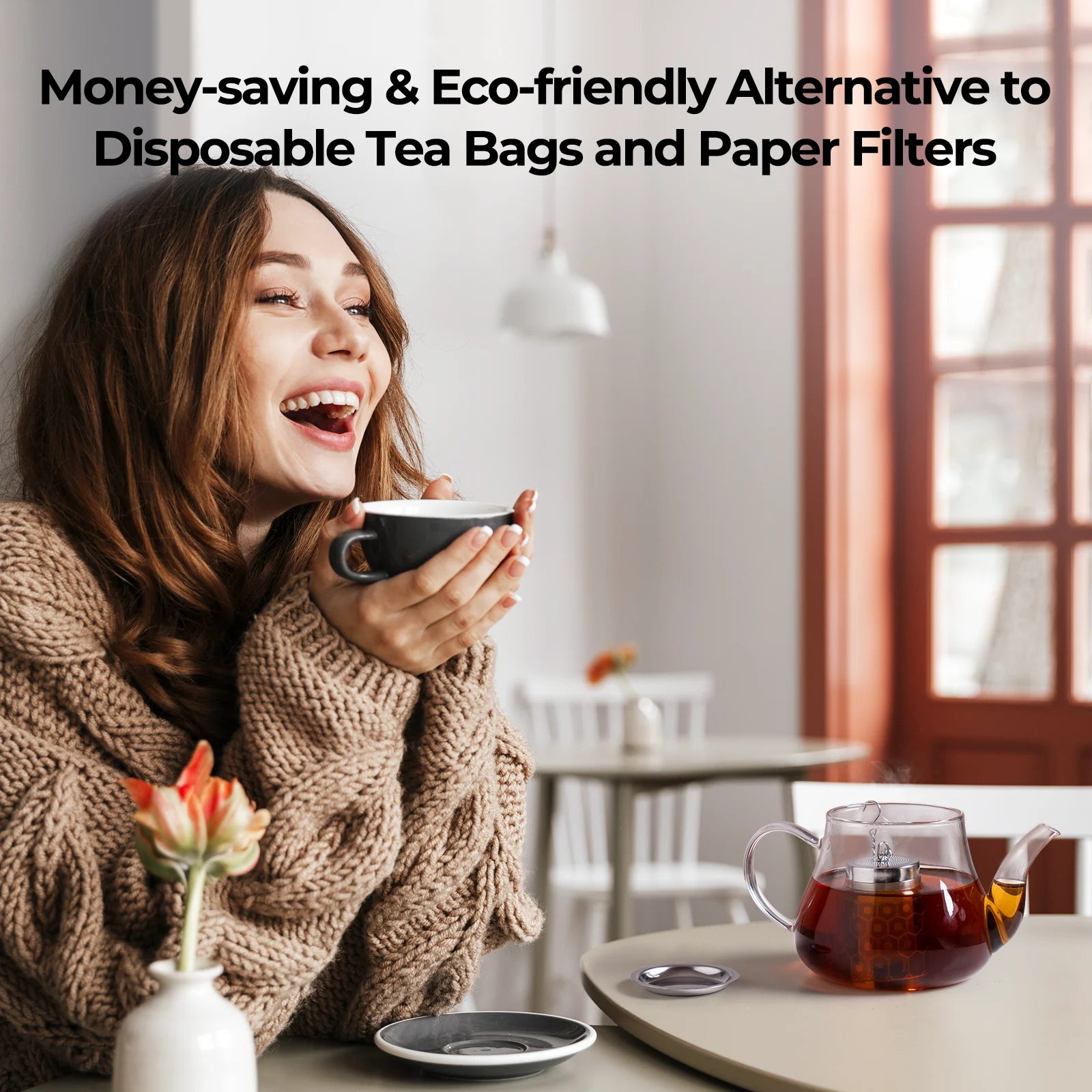 304 Stainless Steel Tea Strainers for Loose Tea Extra Fine Mesh Tea Infuser