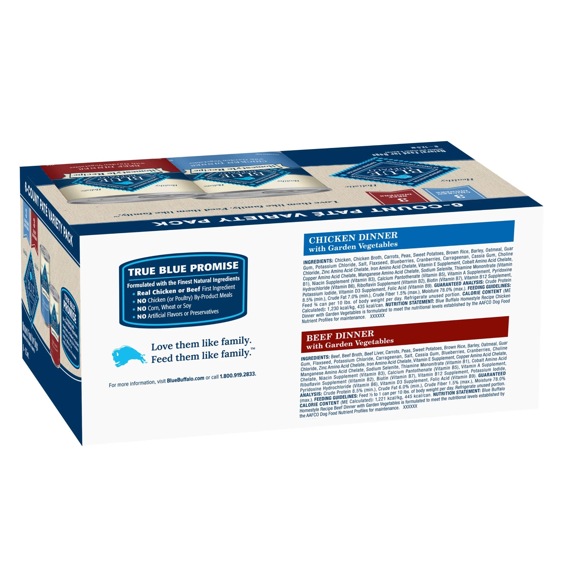 Homestyle Recipe Adult Wet Dog Food, Chicken and Beef, 12.5 oz Can (Pack of 6)