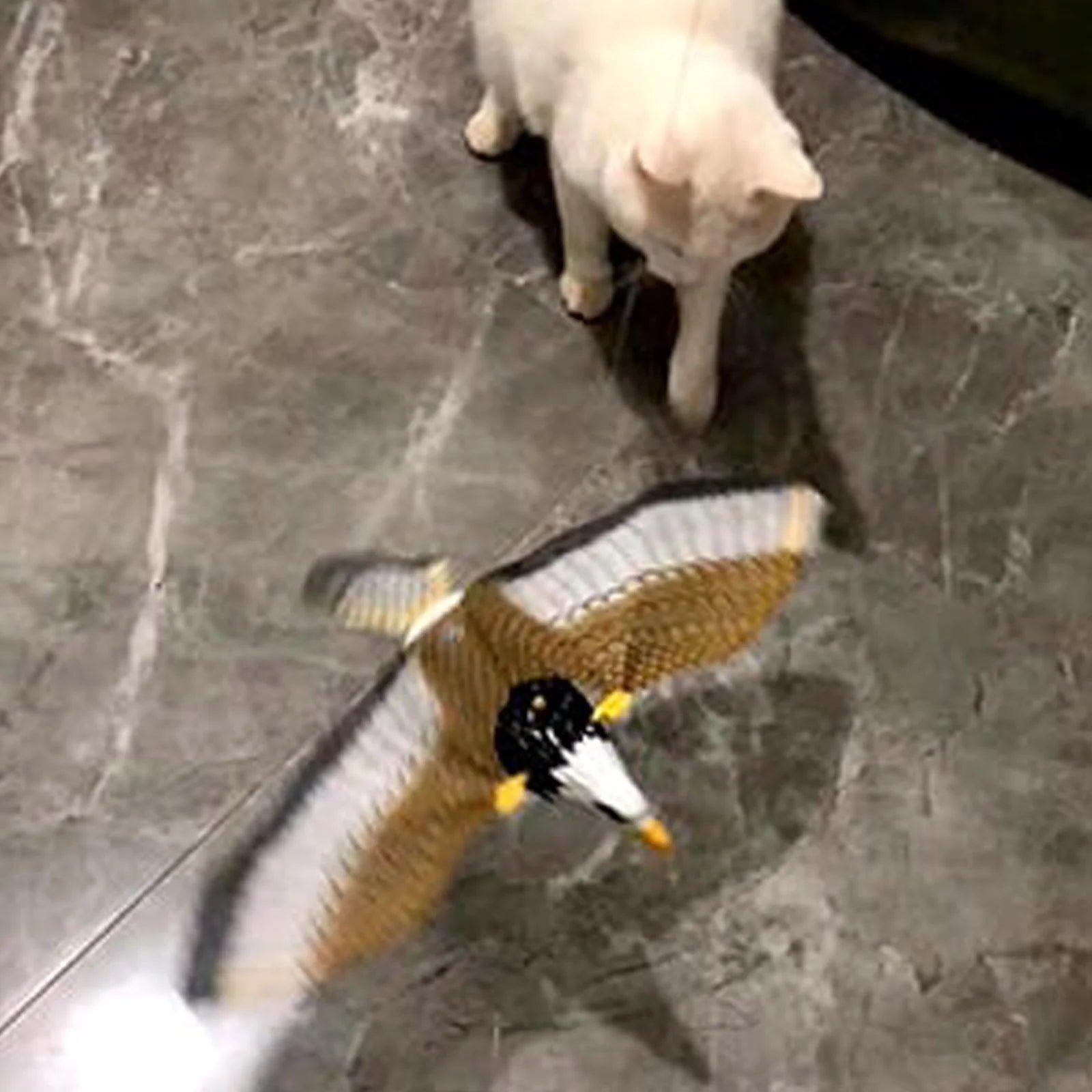 Flying Bird Cat Toy, Automatic Moving Simulation Bird Interactive Cat Toy, Automatic Moving Simulation Bird Interactive Cats Toy for Indoor Cats Clearance