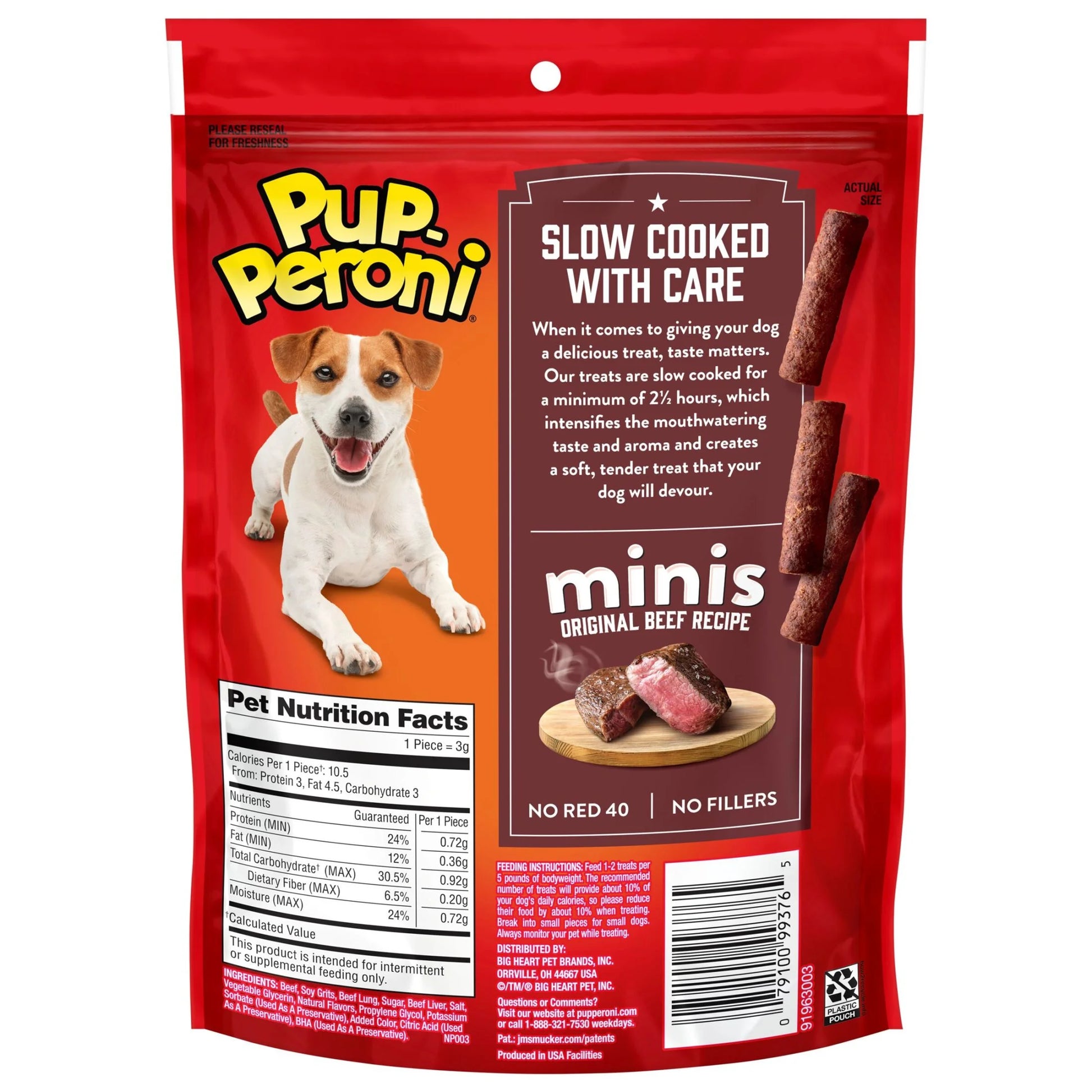 Pup Peroni Minis Dog Treats, Original Beef Flavor, 5.6 oz Package