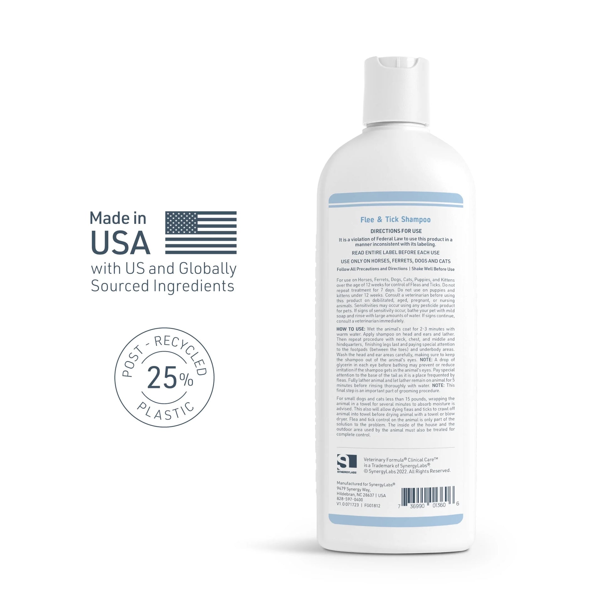Clinical Care Flea & Tick Shampoo for Dogs and Cats, 16 Fl Oz