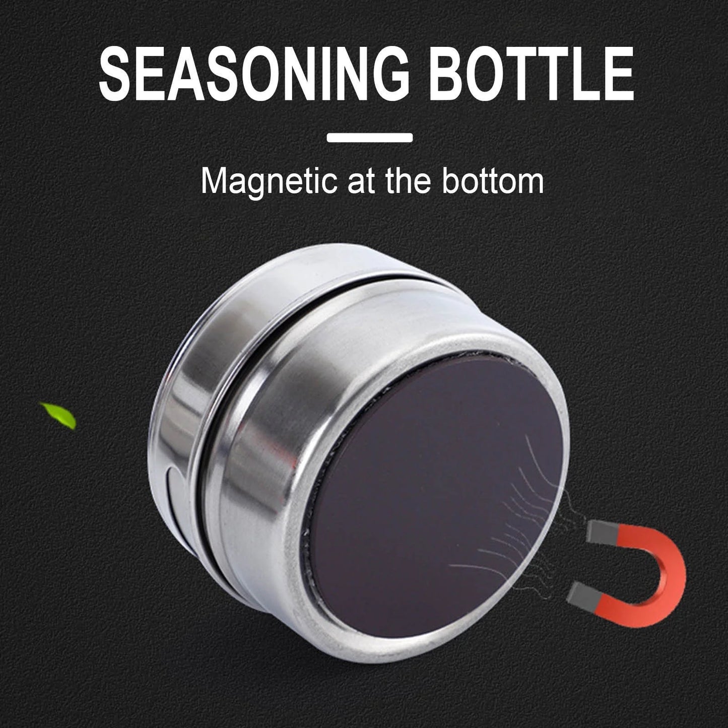 Special Offer! Set of 12 Stainless Steel Spice Jars, Magnetic Condiment Containers with Clear Lids, Spice Storage Tin with Holes for Pouring and Sifting