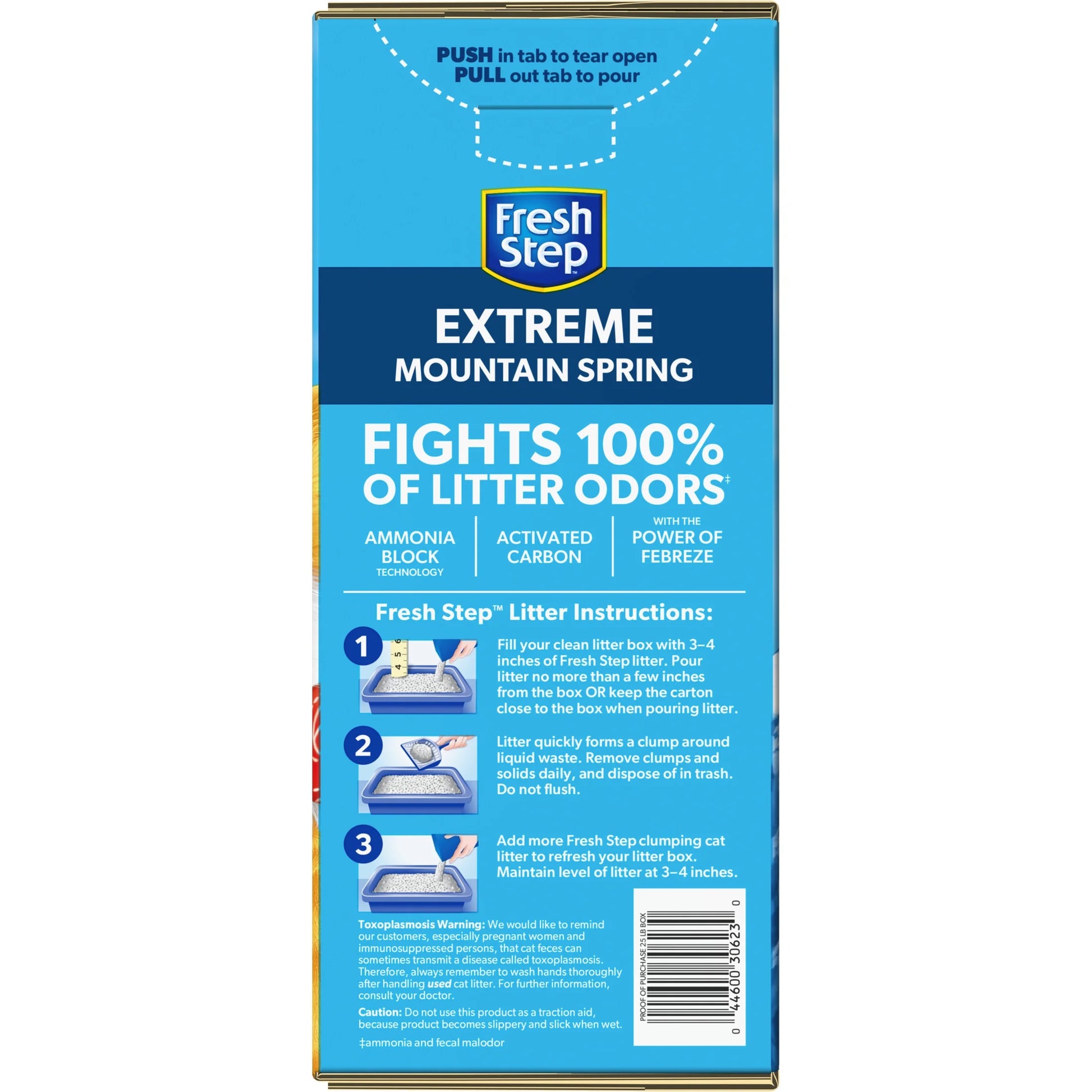 Extreme Scented Clumping Cat Litter with Febreze, Mountain Spring, 25 Lbs