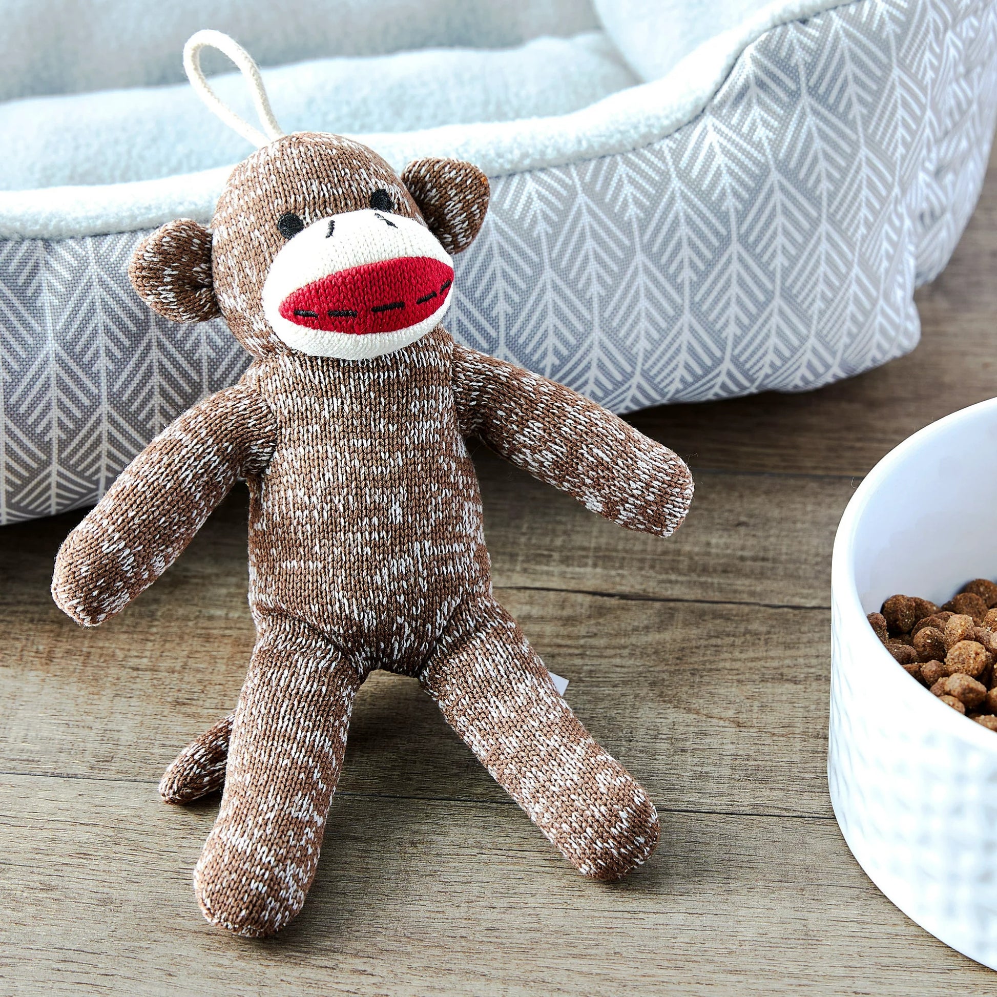 Cozy Buddy Sock Monkey Dog Toy - Chew Level 1