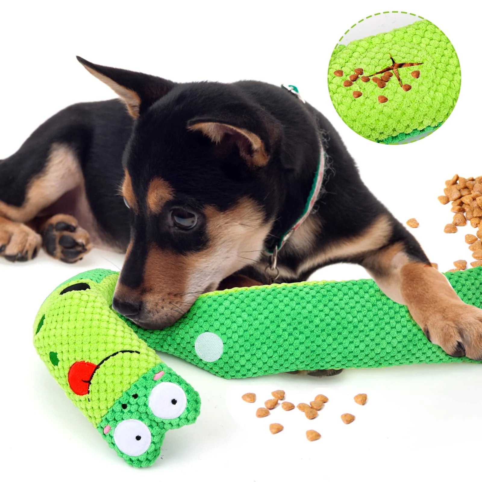 Deluxe Squeaky Dog Toys for Stress Relief and Engagement, IQ Training Puzzle, and Snuffle Toys for Foraging Instinct Development for Small, Medium, and Large Dogs