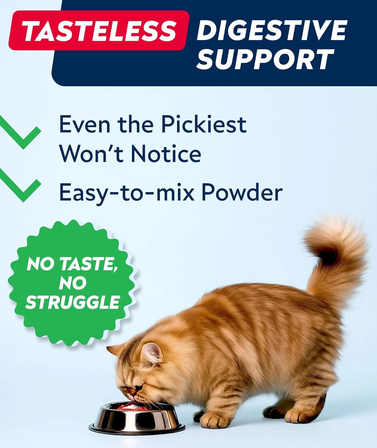 Cat Probiotic Powder - Probiotics for Cats with Diarrhea - Easy to Mix Powder - Cat Probiotics for Indoor Cats, Health Supplies Food Supplement, Pet Probiotics, Digestive Support (4 Oz)