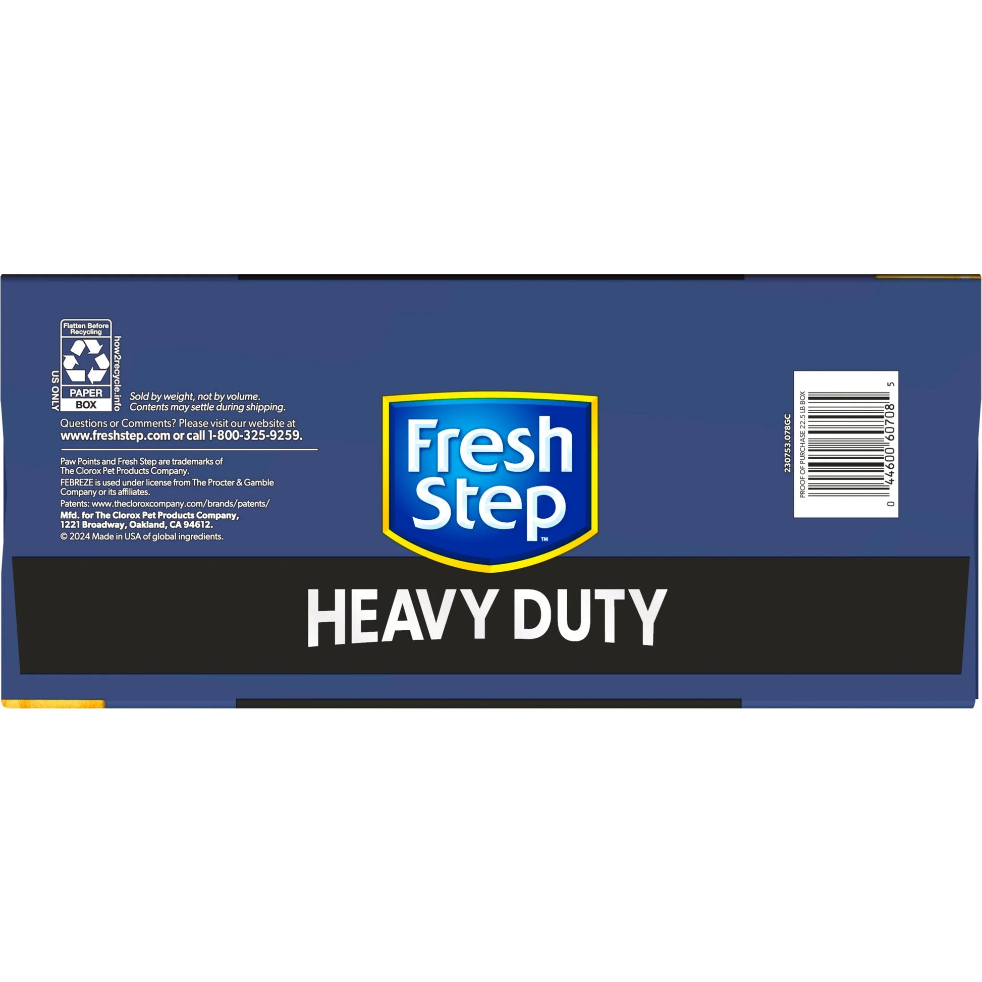 Heavy Duty Clumping Litter with Febreze Freshness, 30 Day Odor Control, 22.5 Lb