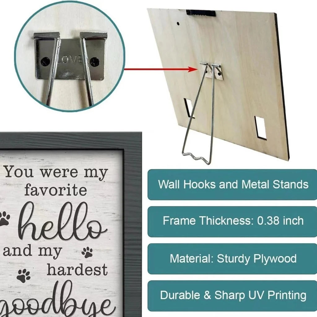 Pet Picture Frame Memorials Dog Collar Frame Remembrance Sympathy Gift for Loss