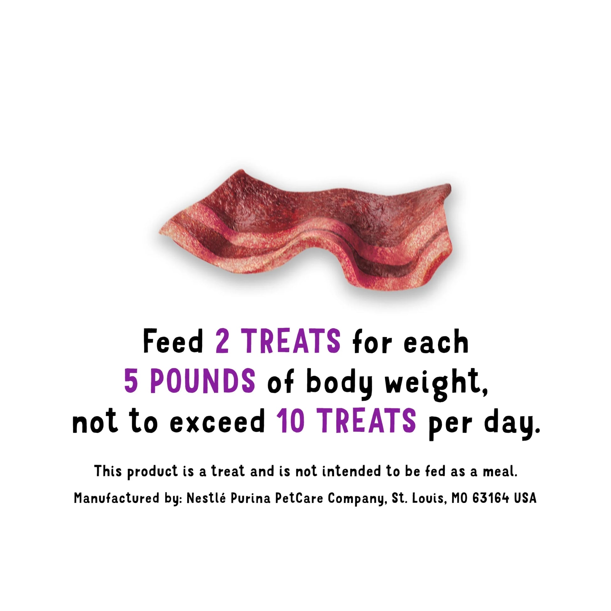 Purina  Strips Original Bacon Flavor Tender Chews for Small Dogs, 6 Oz Pouch