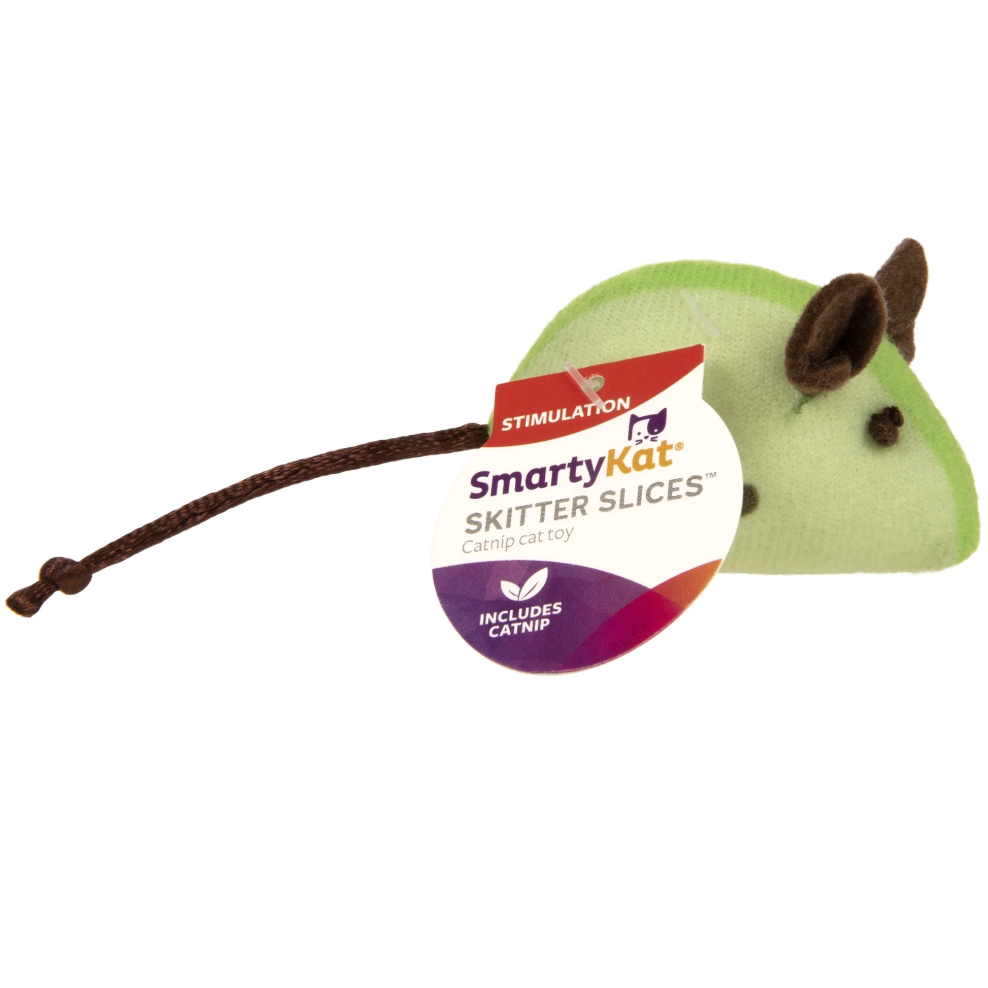 Skitter Slices Plush Cat Toy with Pure Catnip, Single Count