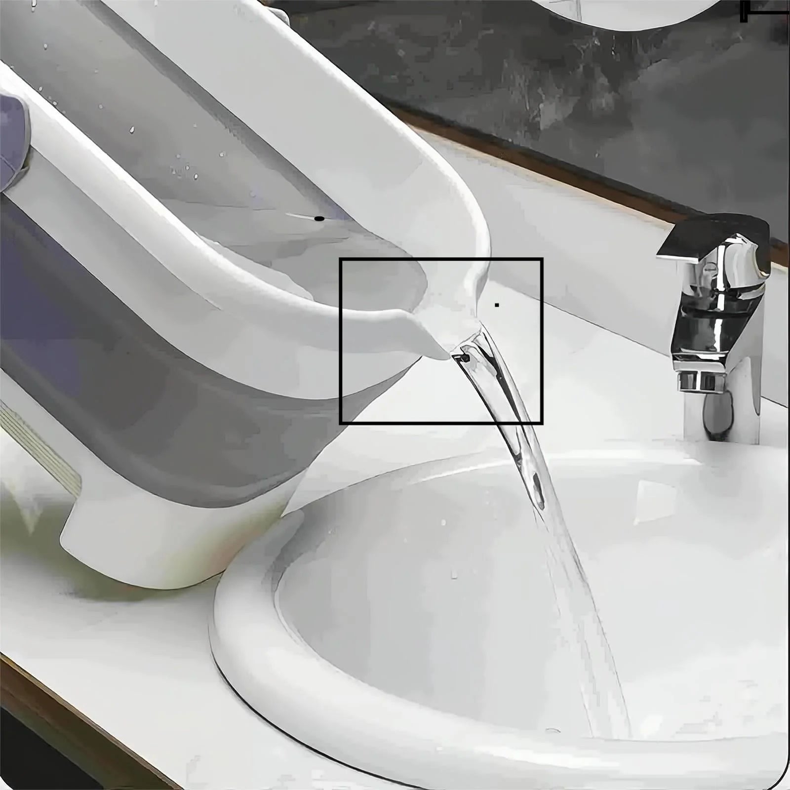 Large Collapsible Mop Bucket Collapsible Bucket 4.2Gallon(17L) with Handle for House Cleaning,Space Saving Outdoor Multiuse Foldable Water Pail for Camping