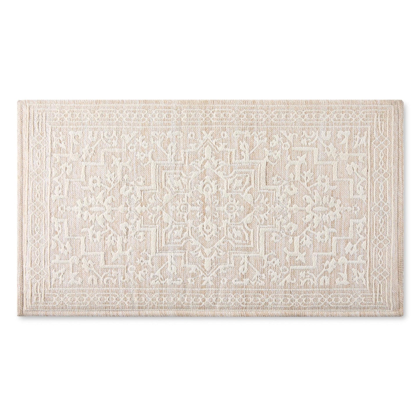 Darby Persian Chenille Kitchen Comfort Mat, Tan, 20”W X34”L