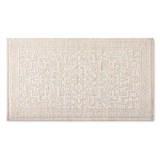 Darby Persian Chenille Kitchen Comfort Mat, Tan, 20”W X34”L