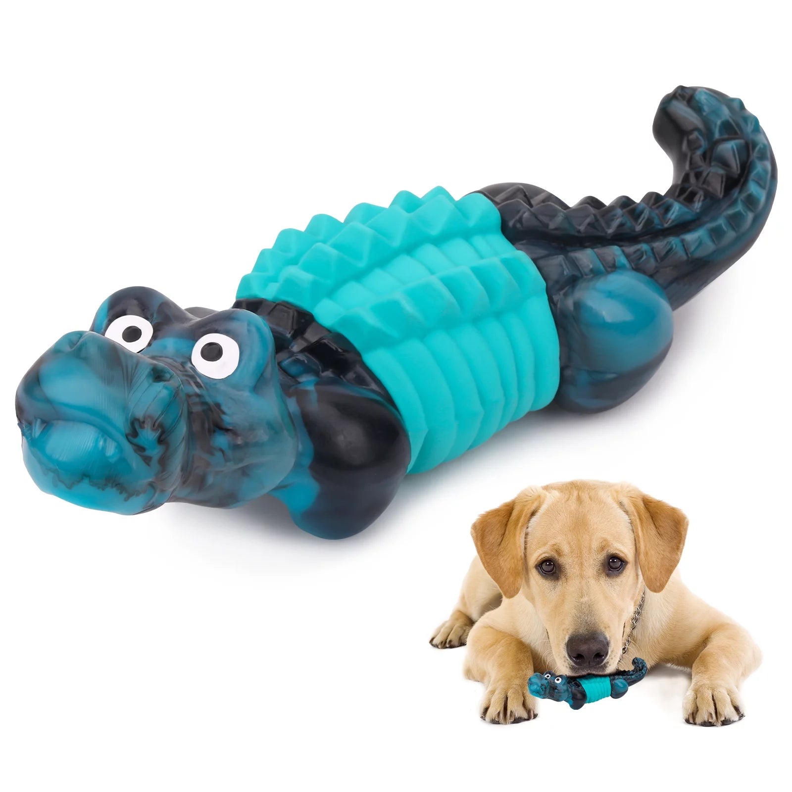 Indestructible Dog Toys for Aggressive Chewers - Durable Chewing Toys for Large Breeds, Blue