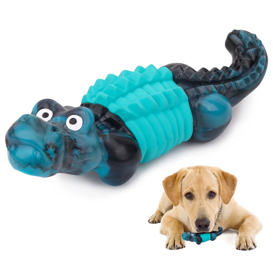 Indestructible Dog Toys for Aggressive Chewers - Durable Chewing Toys for Large Breeds, Blue