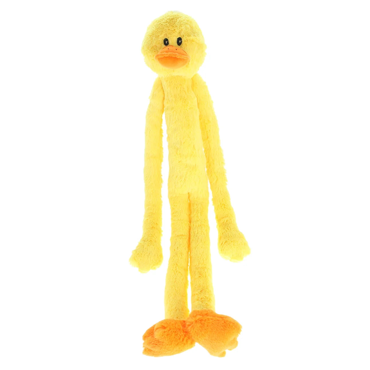 Plush Swingin' Slevins Yellow Duck Dog Toy with Squeakers, 27 Inches