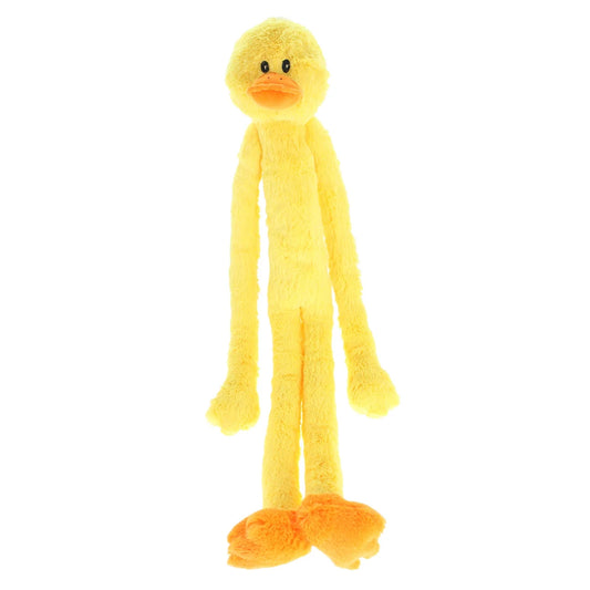 Plush Swingin' Slevins Yellow Duck Dog Toy with Squeakers, 27 Inches