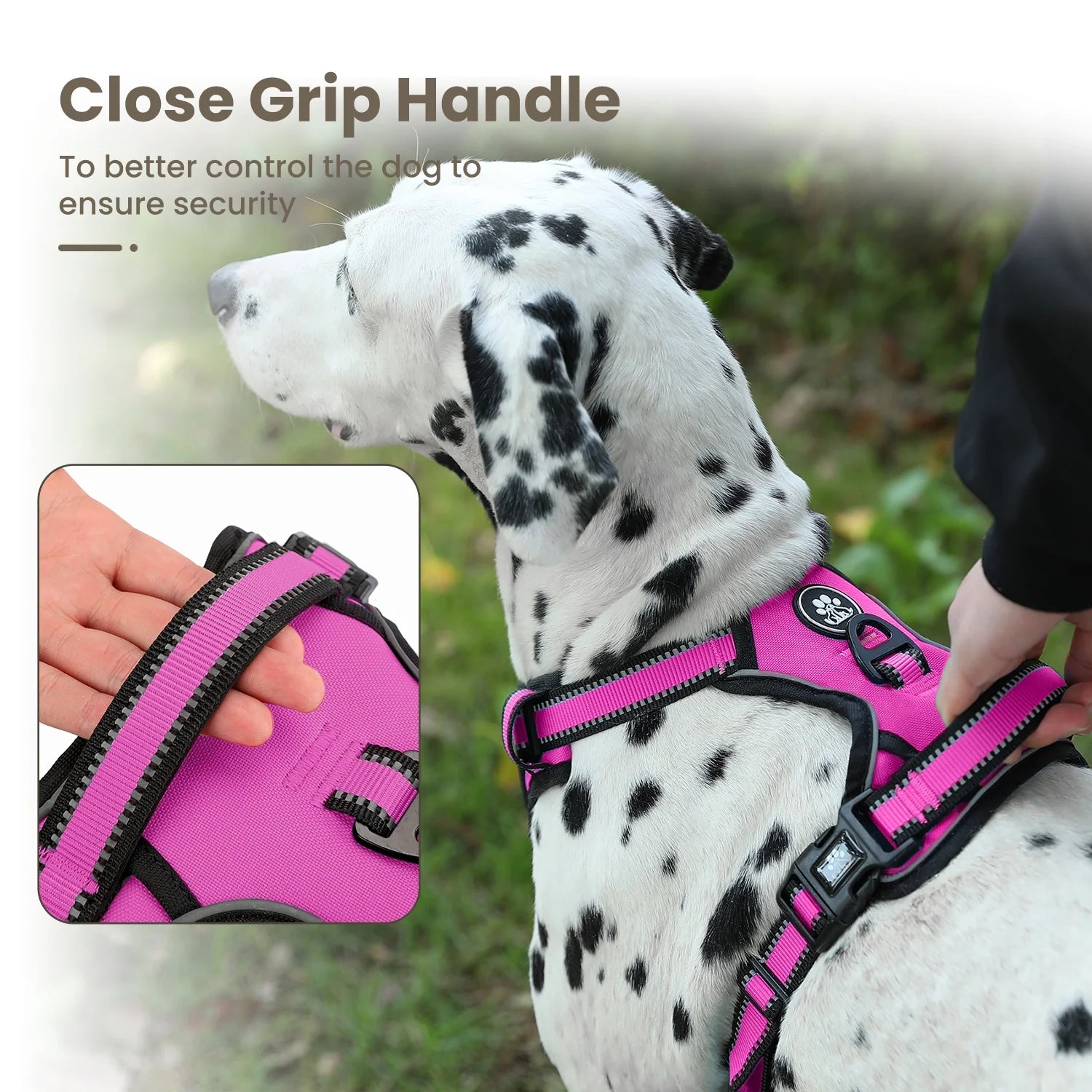 FURRYFECTION Reflective No-Pull Dog Vest Harness with Easy Control Handle