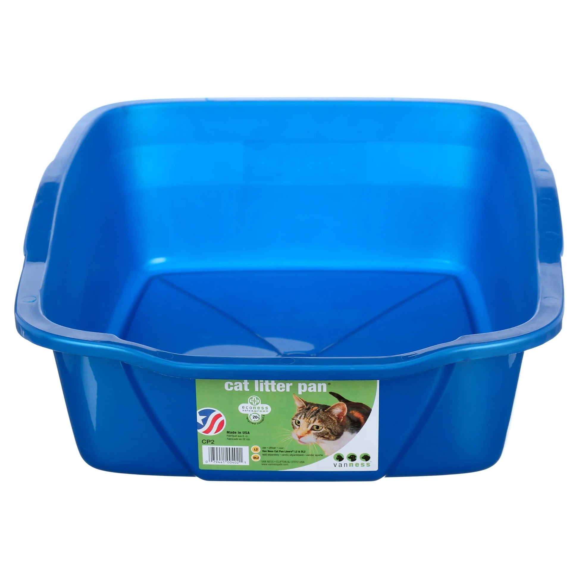 s Cat Litter Pan Blue Large